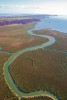 Airport creek yesterday morning from the sky